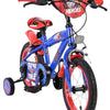 Schall sonic prime kinderfiets - jongens - 14 inch - blauw rood - twee handremmen