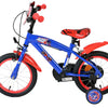 Schall sonic prime kinderfiets - jongens - 14 inch - blauw rood - twee handremmen