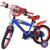 Schall sonic prime kinderfiets - jongens - 14 inch - blauw rood - twee handremmen