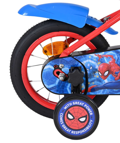 Spiderman 12 fiets rood blauw 20502