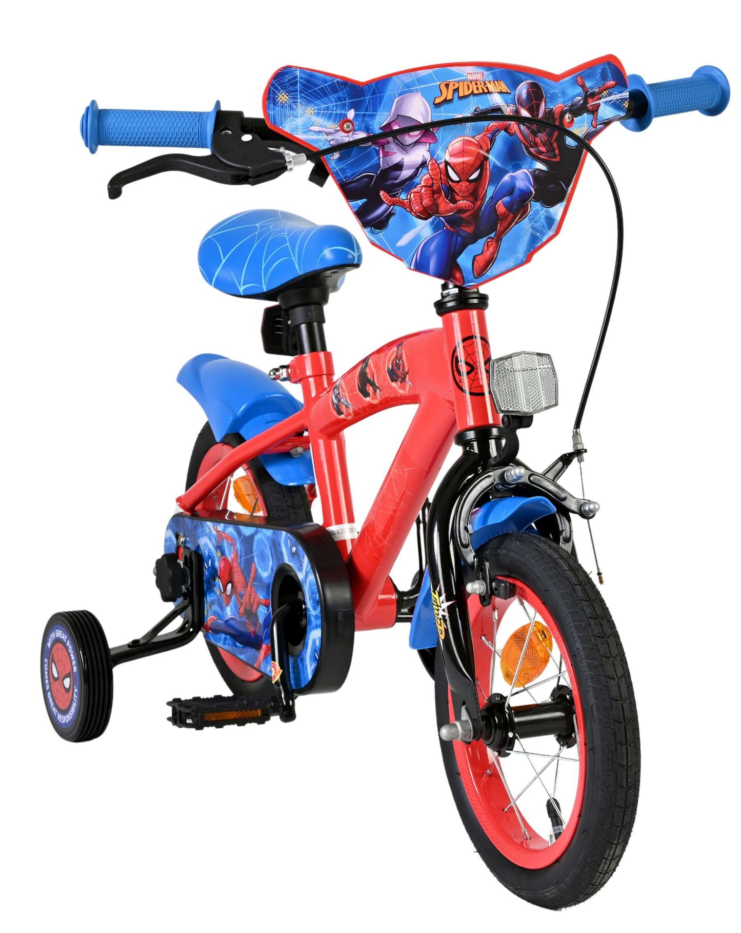 Bicicleta Spiderman 12 rojo azul 20502