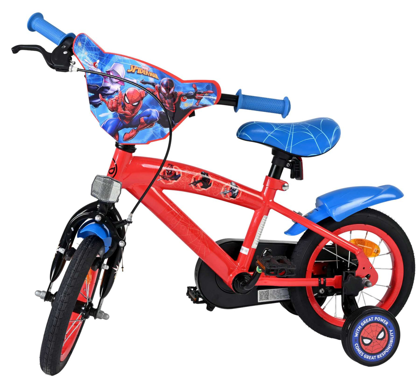 Bicicleta Spiderman 12 rojo azul 20502