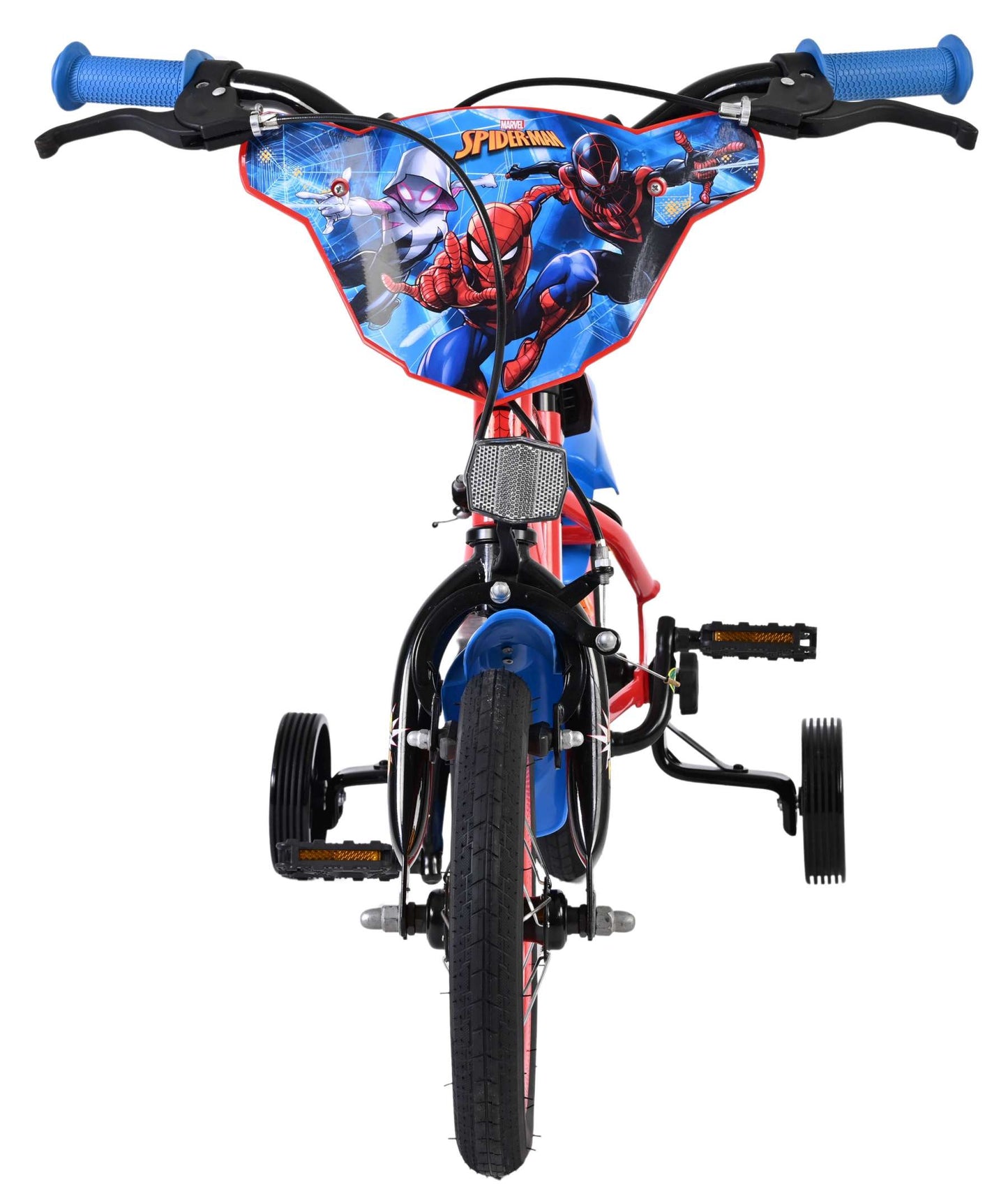 Bicicletta per bambini Spiderman Spider-Man - ragazzi - 12 pollici - blu rosso - due freni a mano