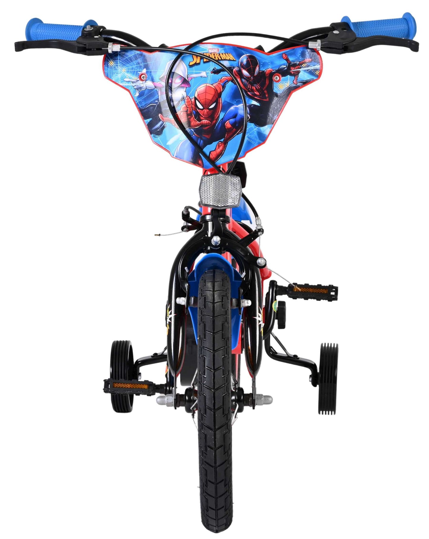 Bicicletta per bambini Spiderman Spider-Man - ragazzi - 14 pollici - blu rosso - due freni a mano