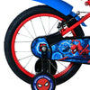 Bicicletta per bambini Spiderman Spider-Man - ragazzi - 16 pollici - blu rosso - due freni a mano