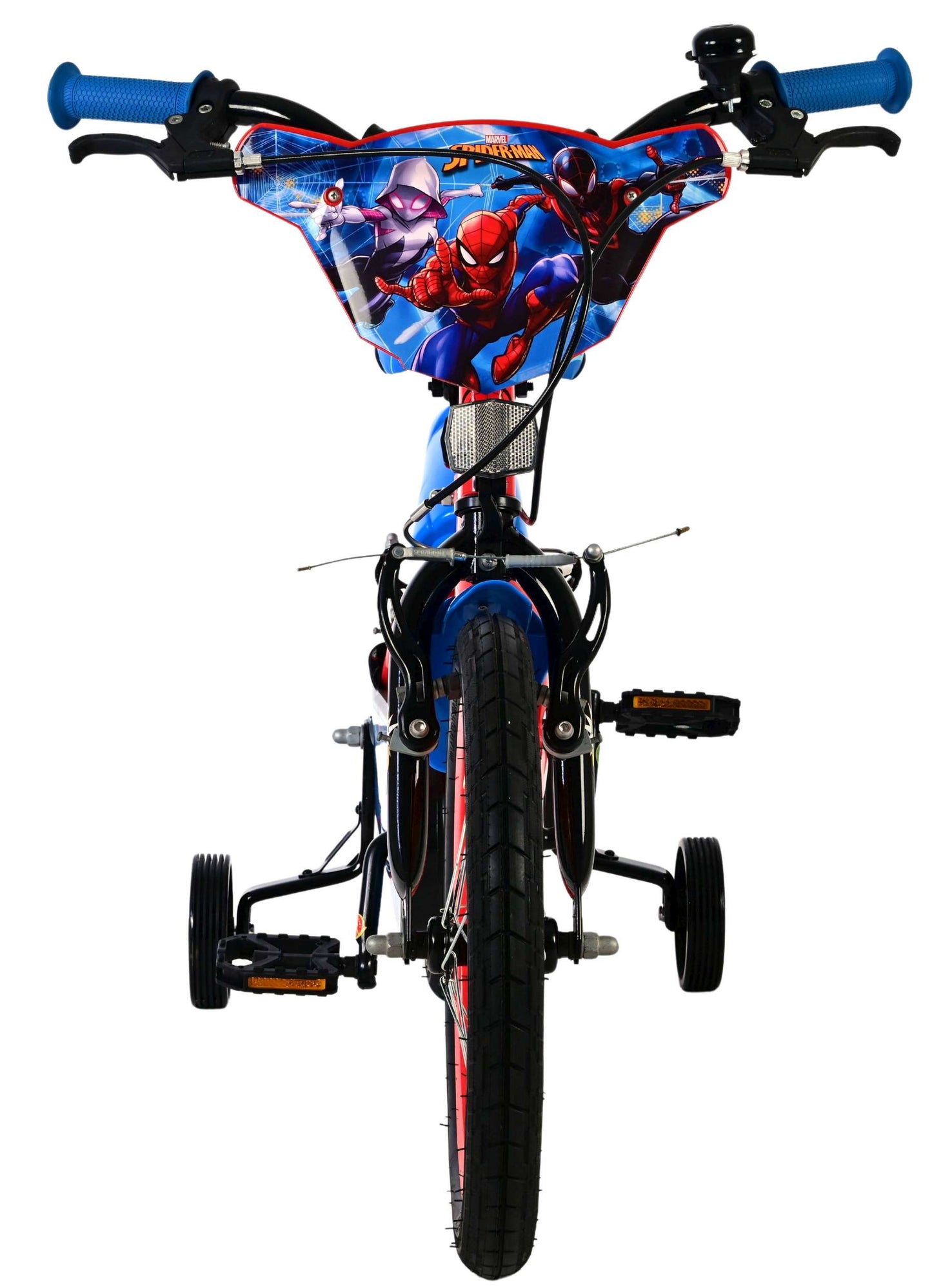 Bicicletta per bambini Spiderman Spider-Man - ragazzi - 16 pollici - blu rosso - due freni a mano