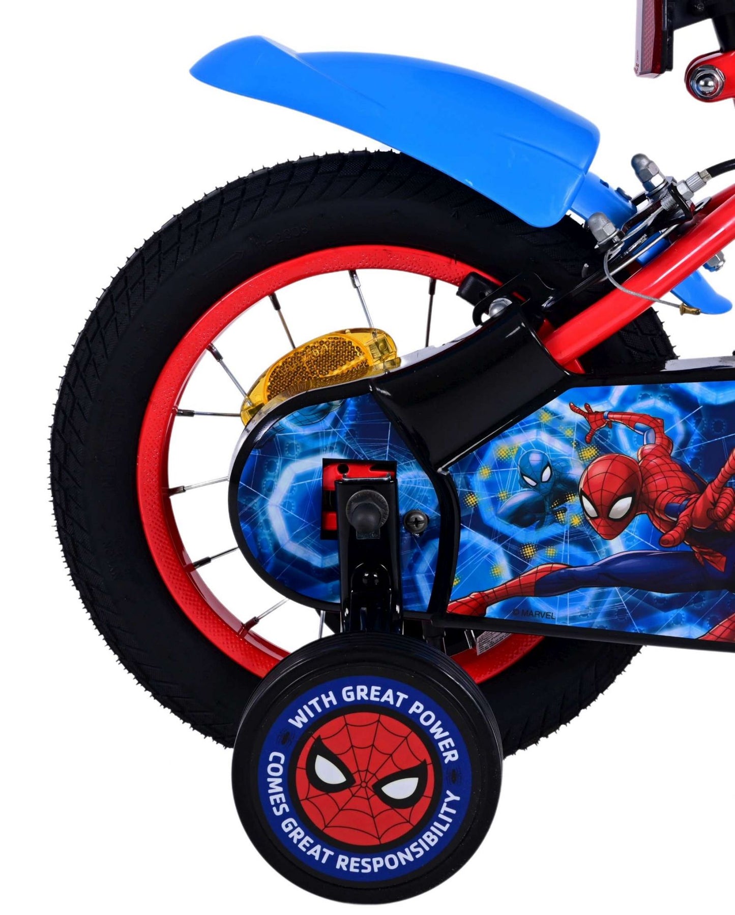 Bike per bambini Ultimate Spider -man - Boys - 12 pollici - Blue Red - Due freni a mano