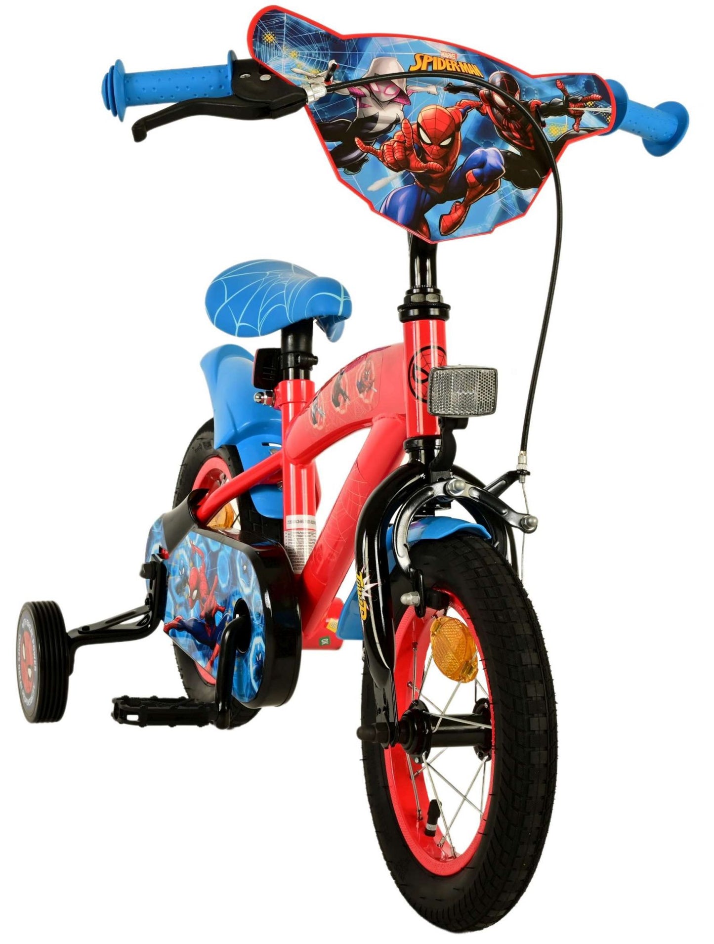 Spider -Man Children's Bicycle - Boys - 12 pollici - Rosso blu