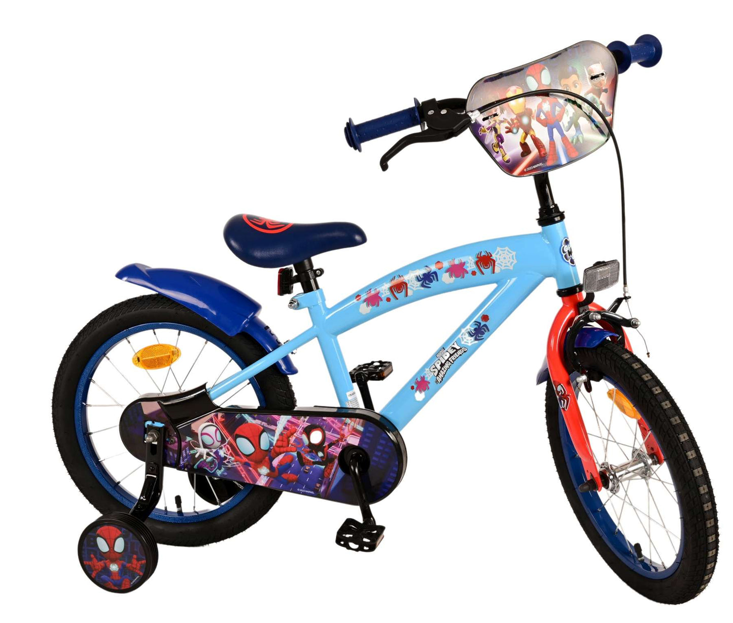 Bike per bambini di Spidey - Boys - 16 pollici - blu