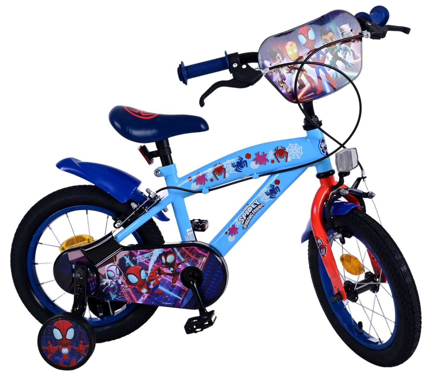 Bicycle per bambini di Spidey - Boys - 14 pollici - Blu - Freni a due mani