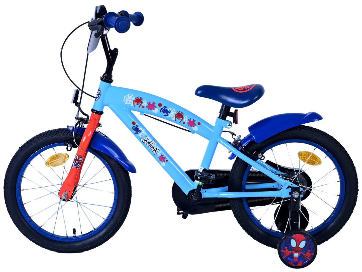 Spidey e i suoi fantastici amici Spidey Children's Bike Boys da 16 pollici blu freni a due mani