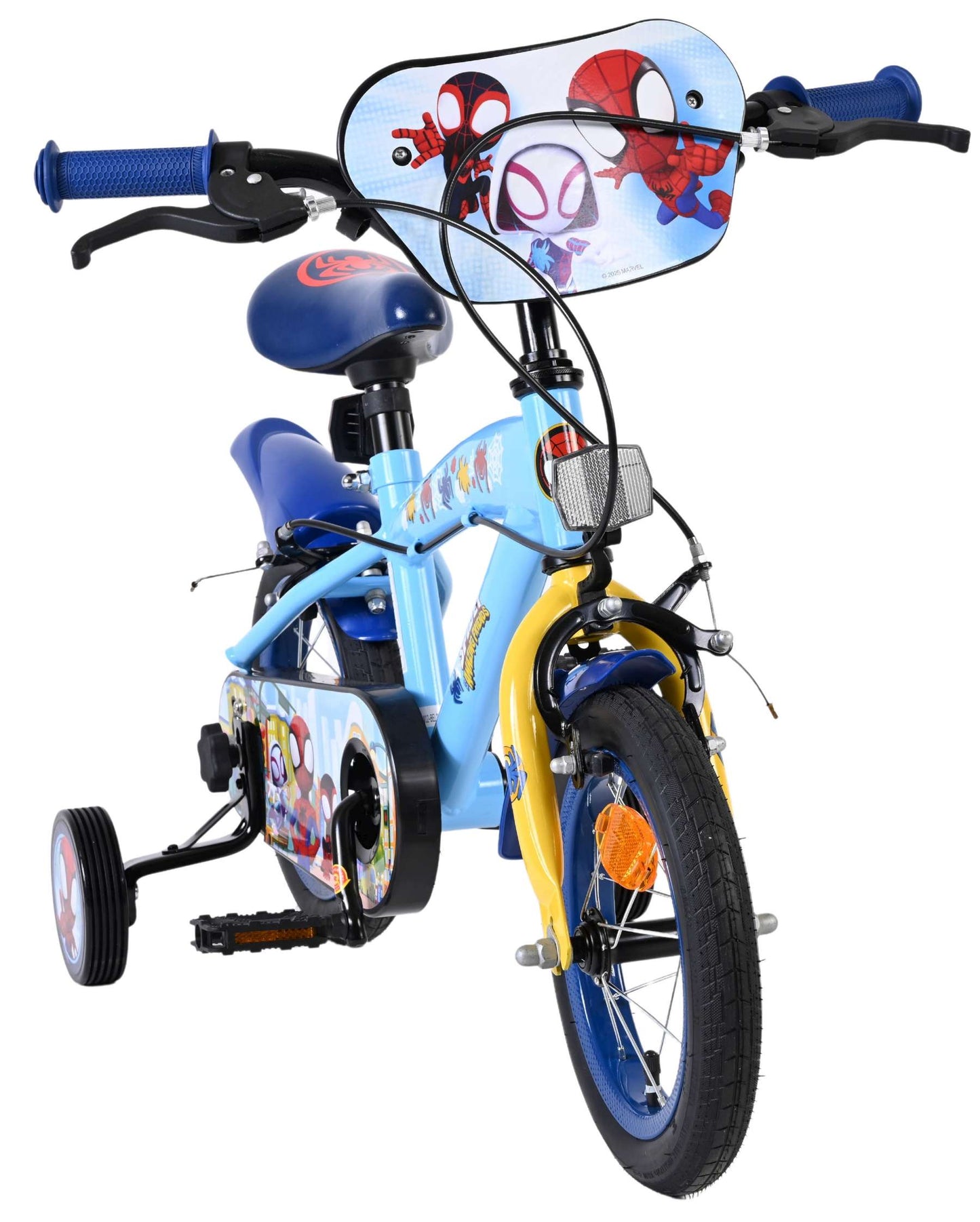 Bicicletta per bambini Spidey and seine tollen freunde spidey - ragazzi - 12 pollici - blu - due freni a mano