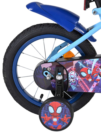 Spidey und seine tollen freunde spidey kinderfiets - jongens - 14 inch - blauw