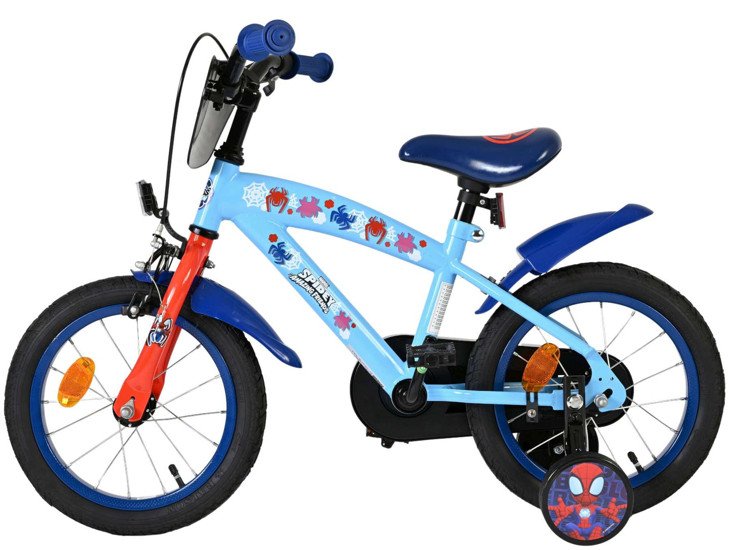 Bicicletta per bambini Spidey and seine tollen freunde spidey - ragazzi - 14 pollici - blu