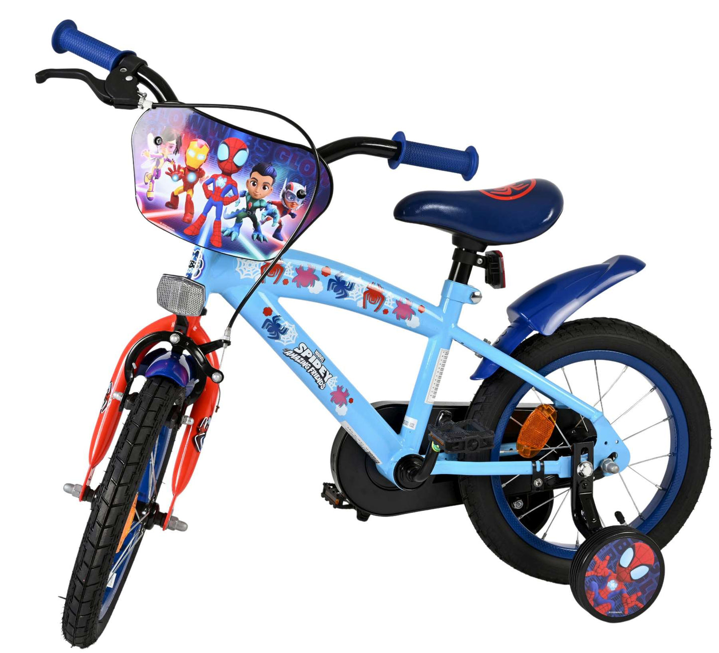Bicicletta per bambini Spidey and seine tollen freunde spidey - ragazzi - 14 pollici - blu