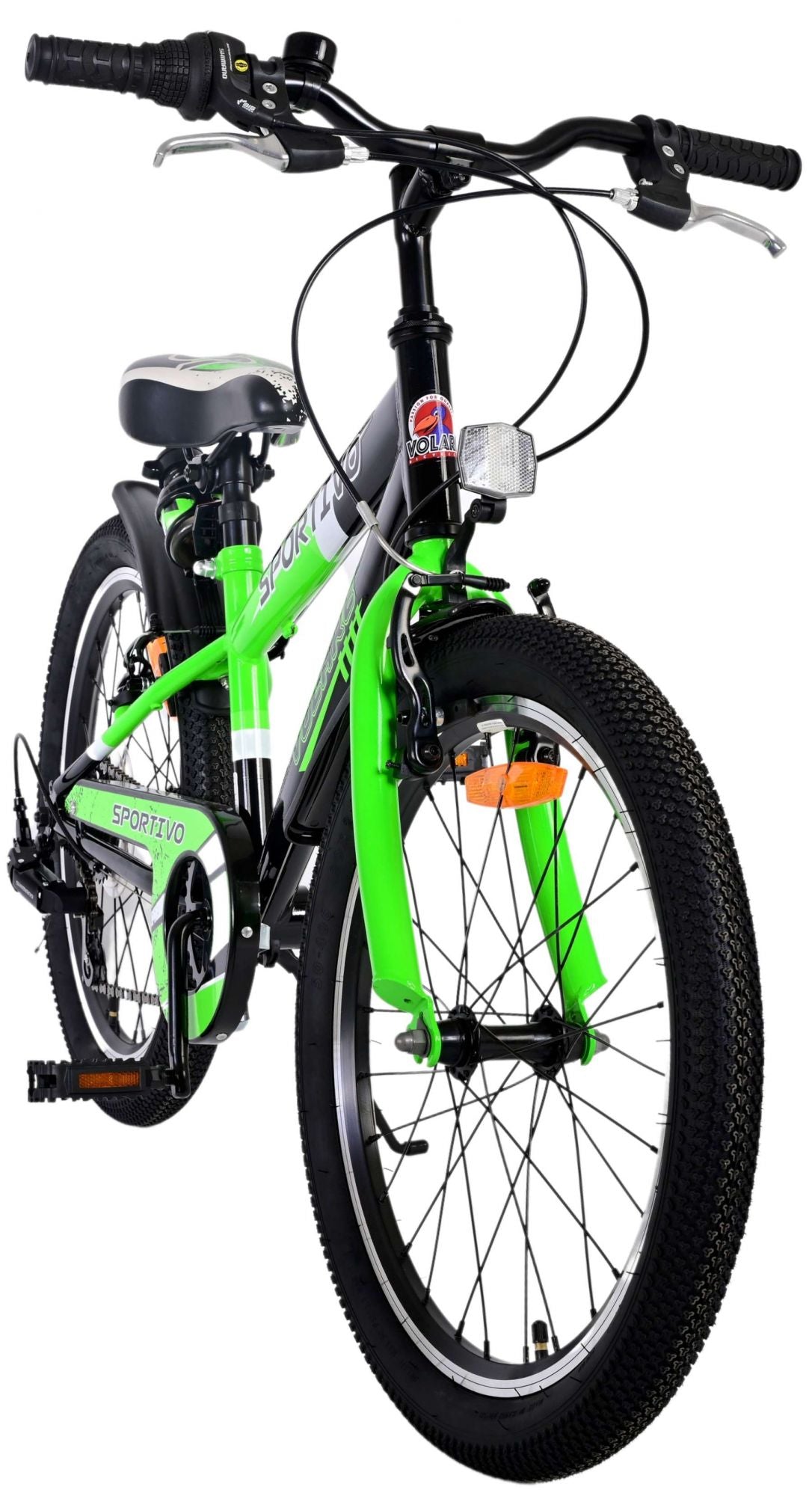 Bicicleta para niños Volare Sportivo - Niños - 20 pulgadas - Verde - 7 engranajes