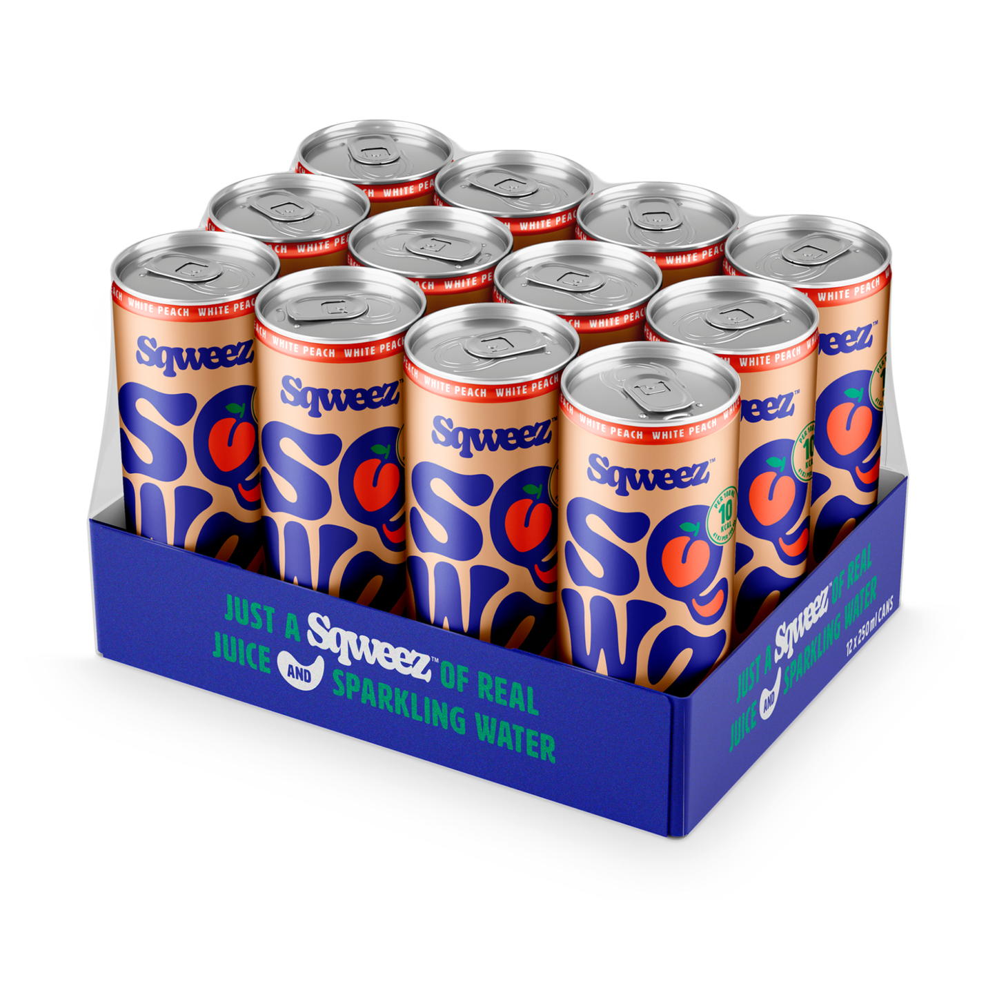 Lattina Sqweez pesca bianca (12x 250ml)