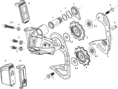 Descarrilación trasera de sram. Red ETAP 32T 11SP