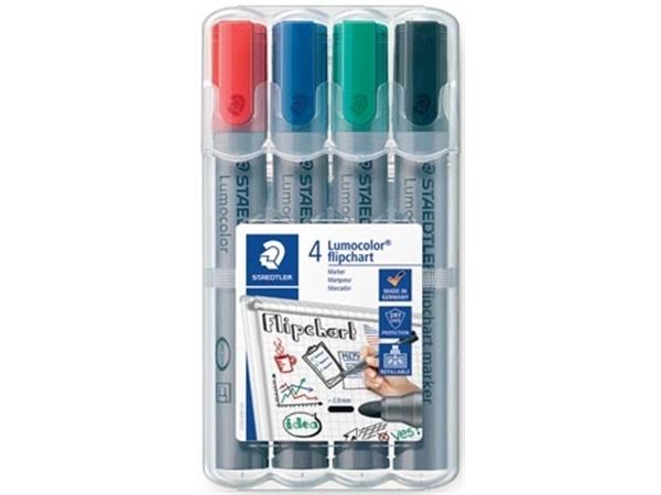 Staedtler lumocolor pennarello per lavagna a fogli mobili (1x 4 pezzi)