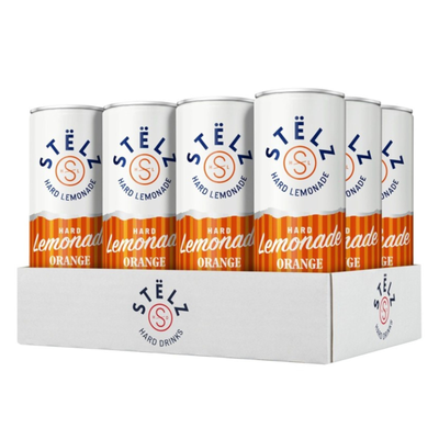 Lattina dura Stelz limonata arancia (12x25 cl)