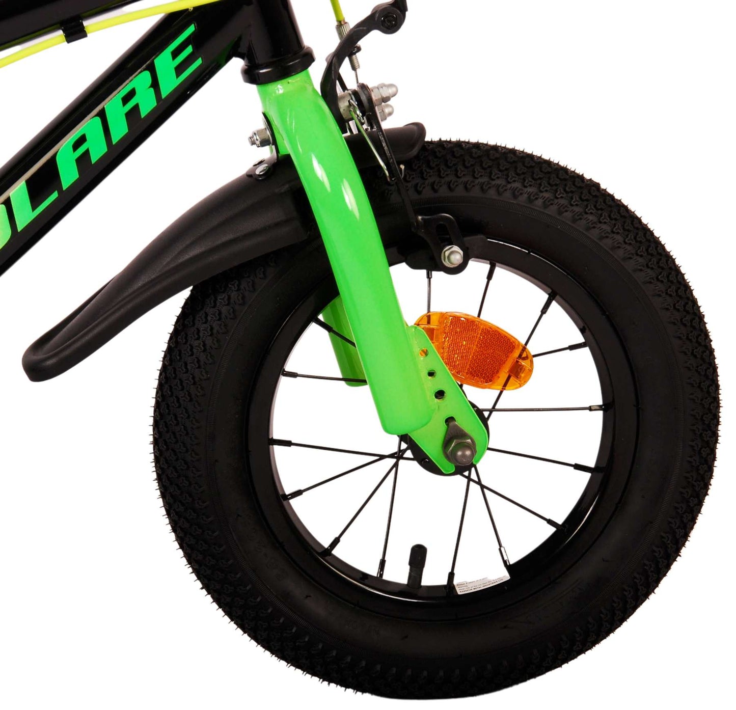 Volare super gt kinderfiets - jongens - 12 inch - groen - twee handremmen
