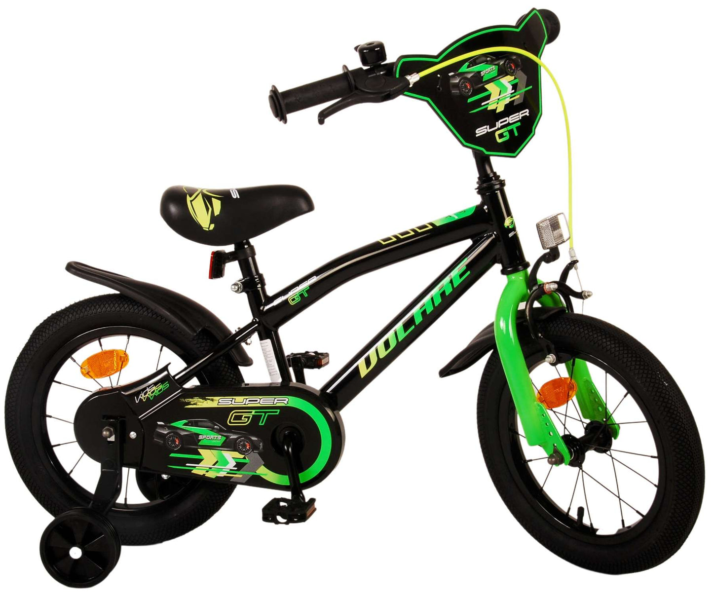 Bike per bambini di Vlatare Super GT - Boys - 14 pollici - Green