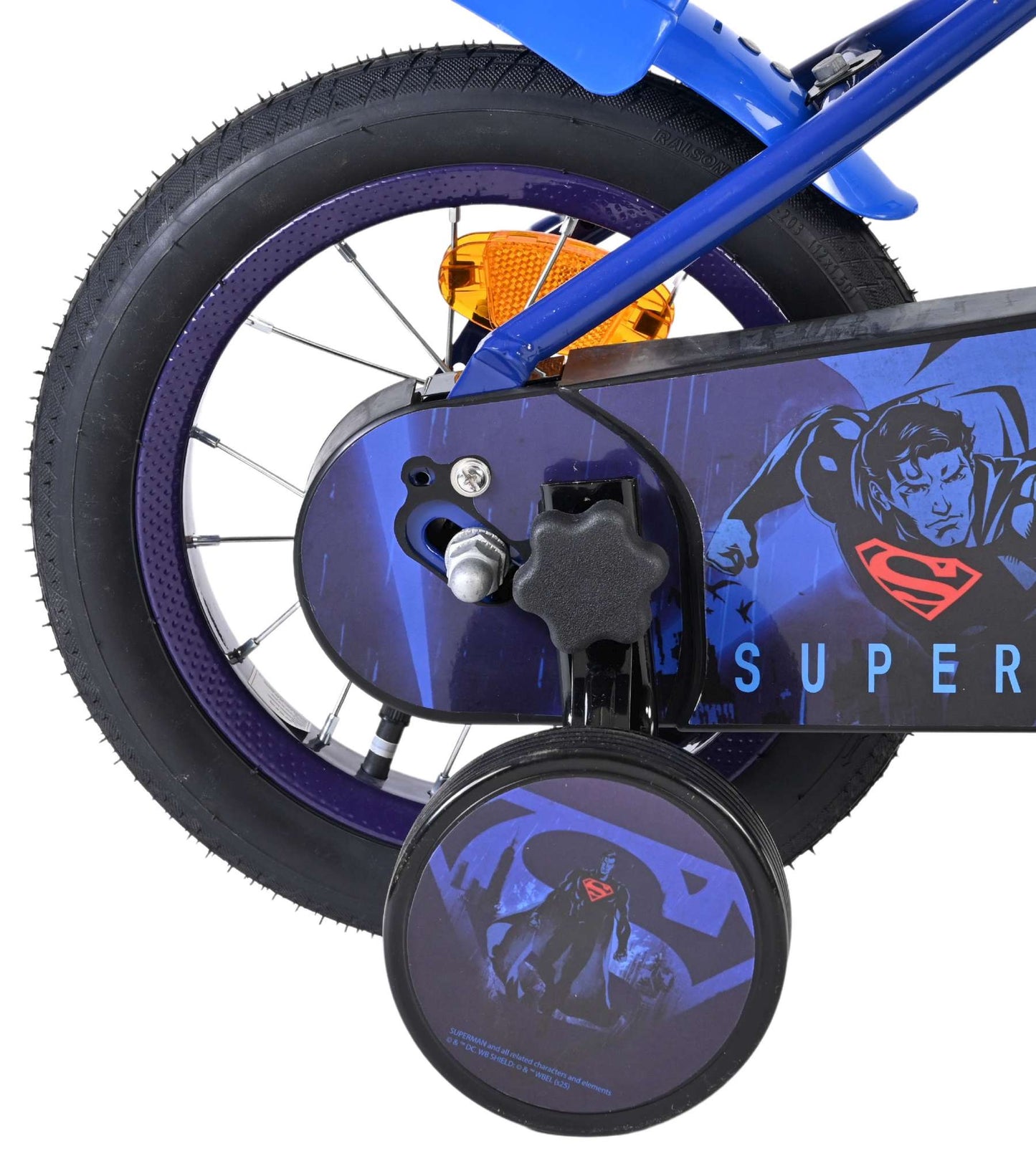 Bicicleta infantil Superman - niños - 12 pulgadas - azul