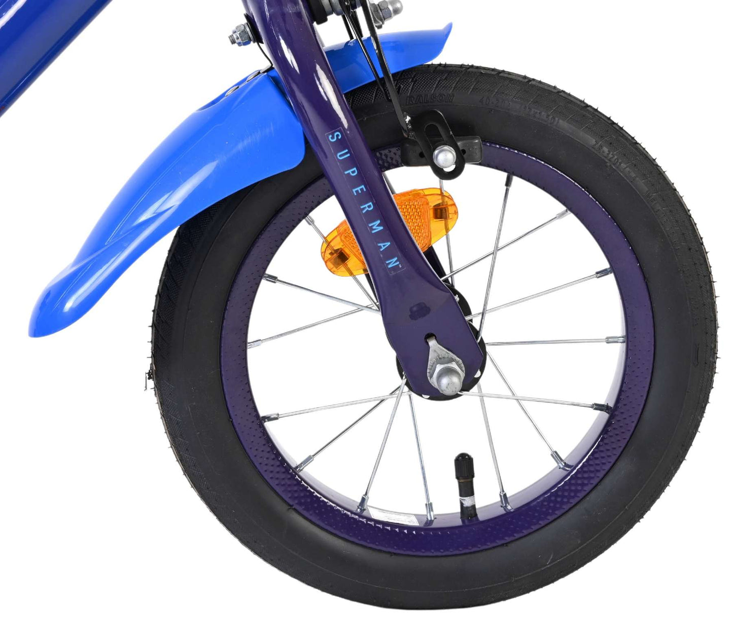 Bicicleta infantil Superman - niños - 12 pulgadas - azul