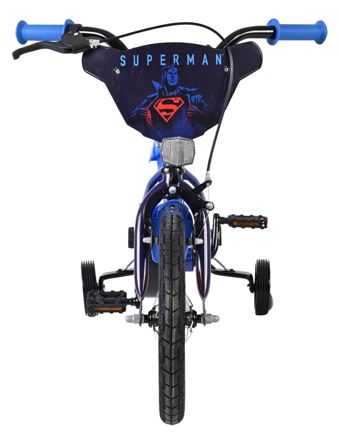 Superman kinderfiets - jongens - 14 inch - blauw