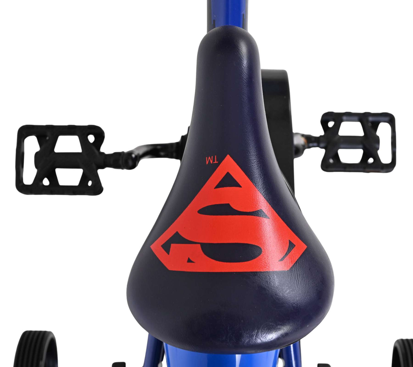 Bicicletta per bambini Superman - ragazzi - 14 pollici - blu - due freni a mano