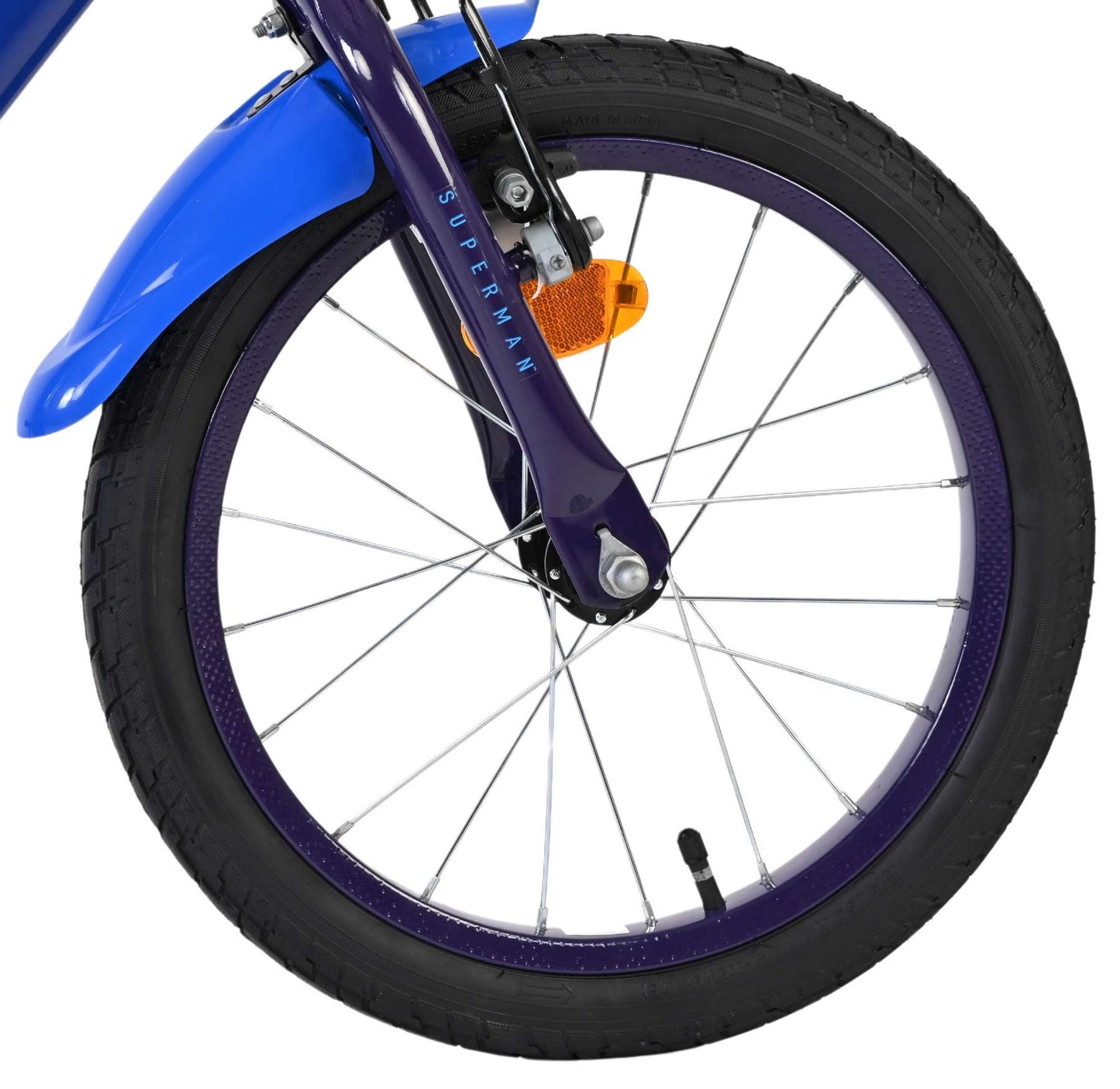 Bicicletta per bambini Superman - ragazzi - 16 pollici - blu
