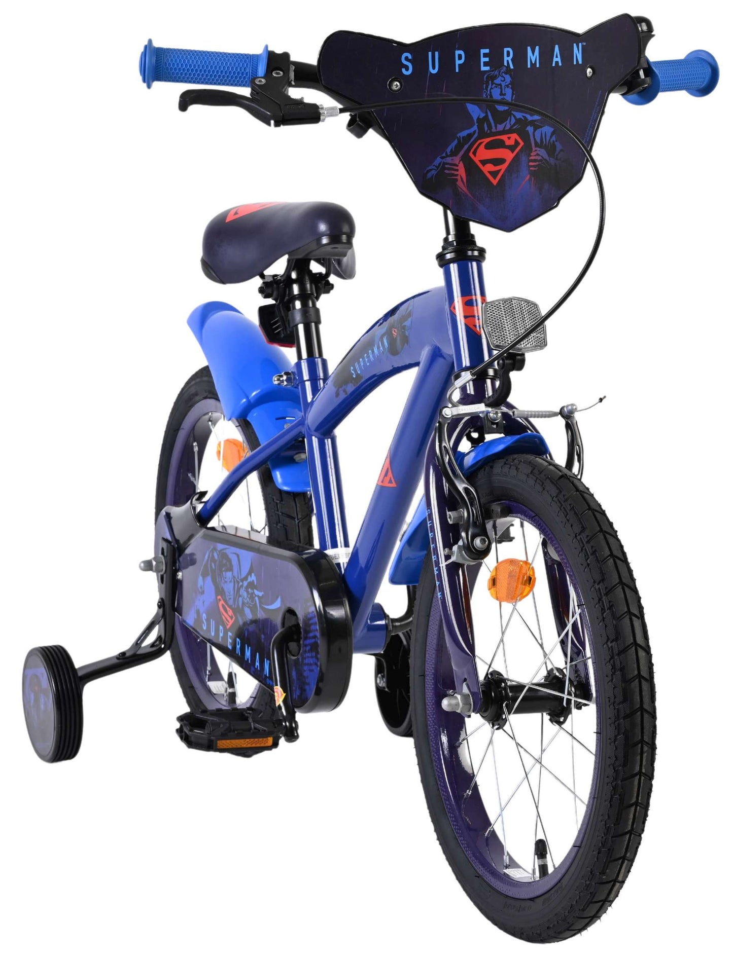 Bicicletta per bambini Superman - ragazzi - 16 pollici - blu