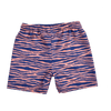 Vibrant stripes | blauw oranje uv zwemboxer jongens
