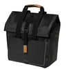 Basil Urban Dry Shopper - Waterproof bicycle shopper, Vegan Leather Details, adjustable closure, reflection, matte black