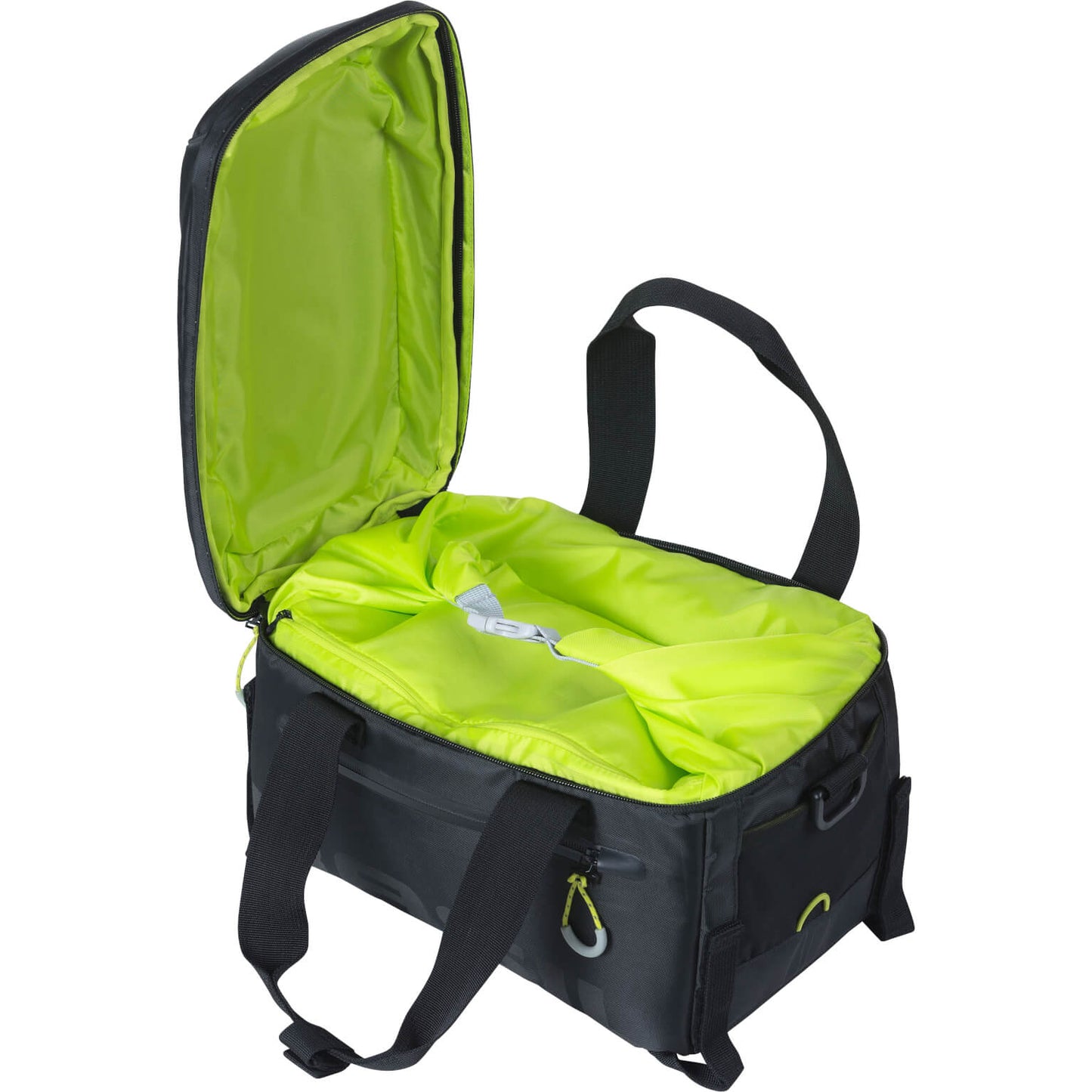 Basil Miles Trunkbag - Bolsa de negocios de equipaje negro deportivo para fondos deportivos - 7L - Black Lime