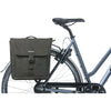 BASIL GO-DOUBLE BAG MIK, dubbele fietstas, zwart, 32L, geschikt voor MIK systeemdragers carrierplates