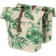 Basil Ever-Green Double Bicycle Bag, Recycled PET, Water retaining folding, Unisex, Bicycle, Sandshell Beige