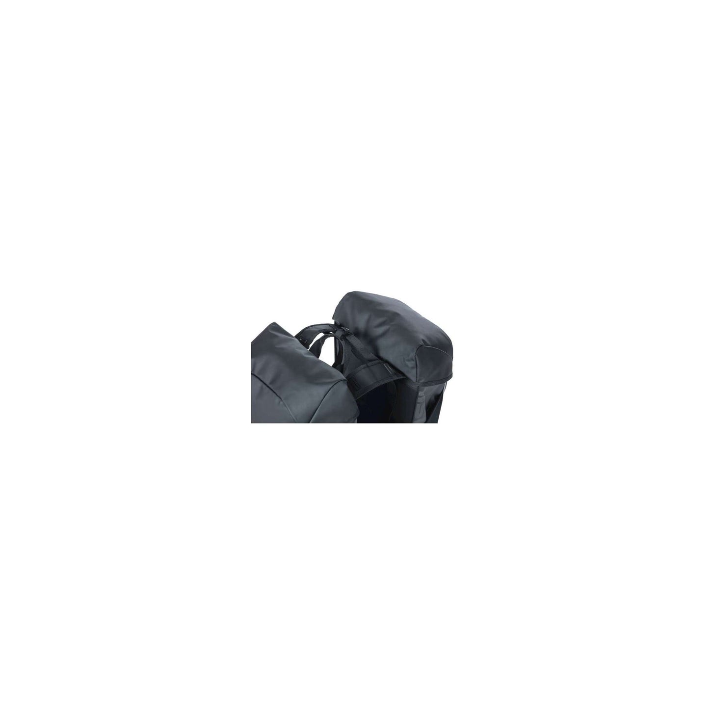 Miles de albahaca lona: bolsa de bicicleta doble, impermeable, 34L, naranja negra
