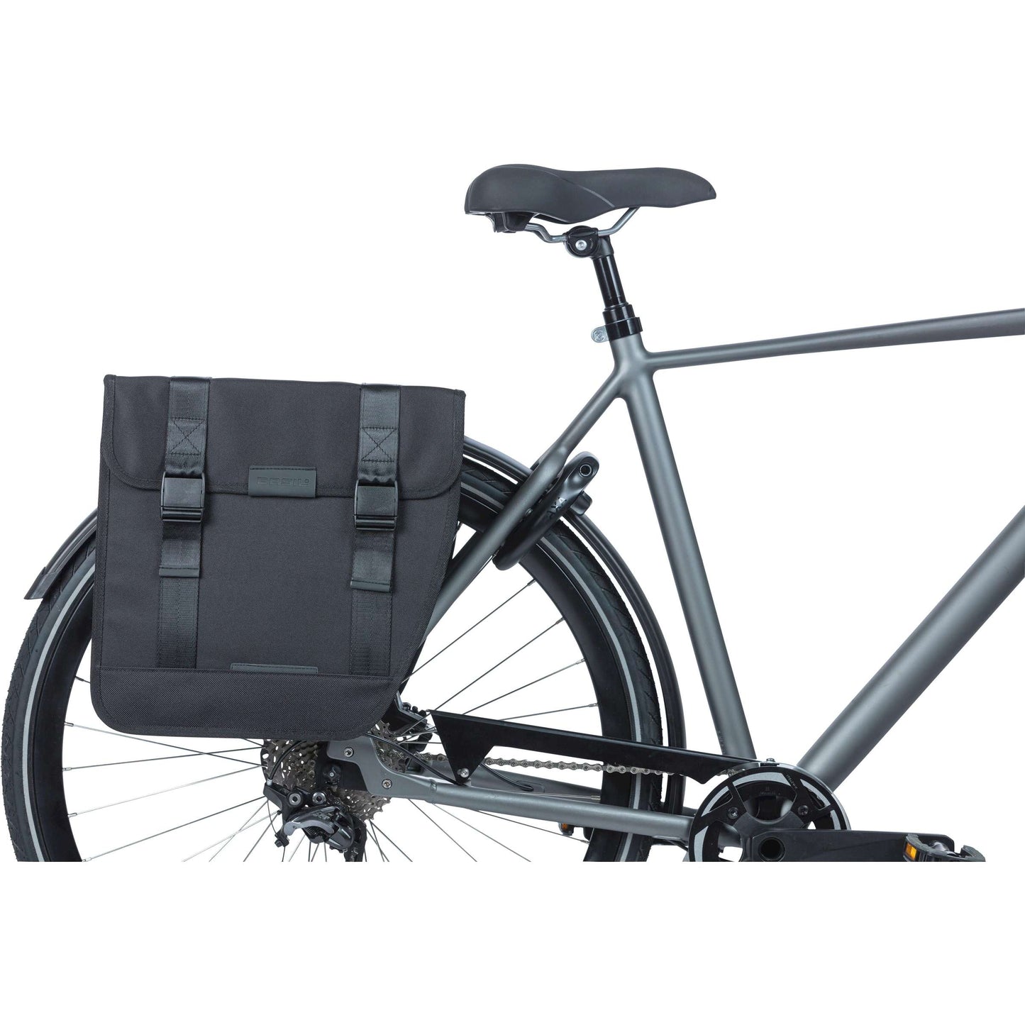 Basil Tour doble bolsa de bicicleta negra 35L