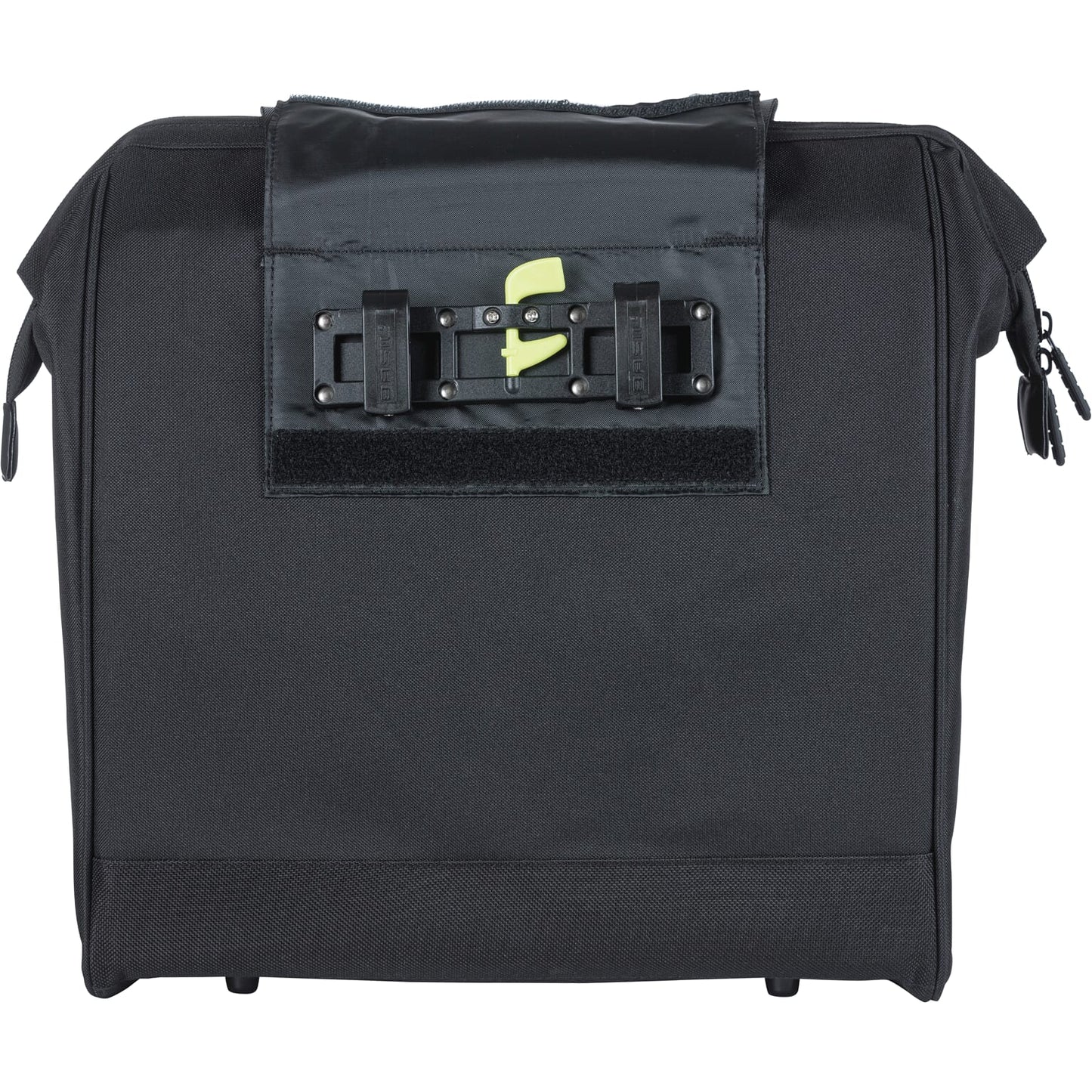 Basil Grand fietsshopper - zwarte waterafstotende tas voor elektrische fietsen, 23L