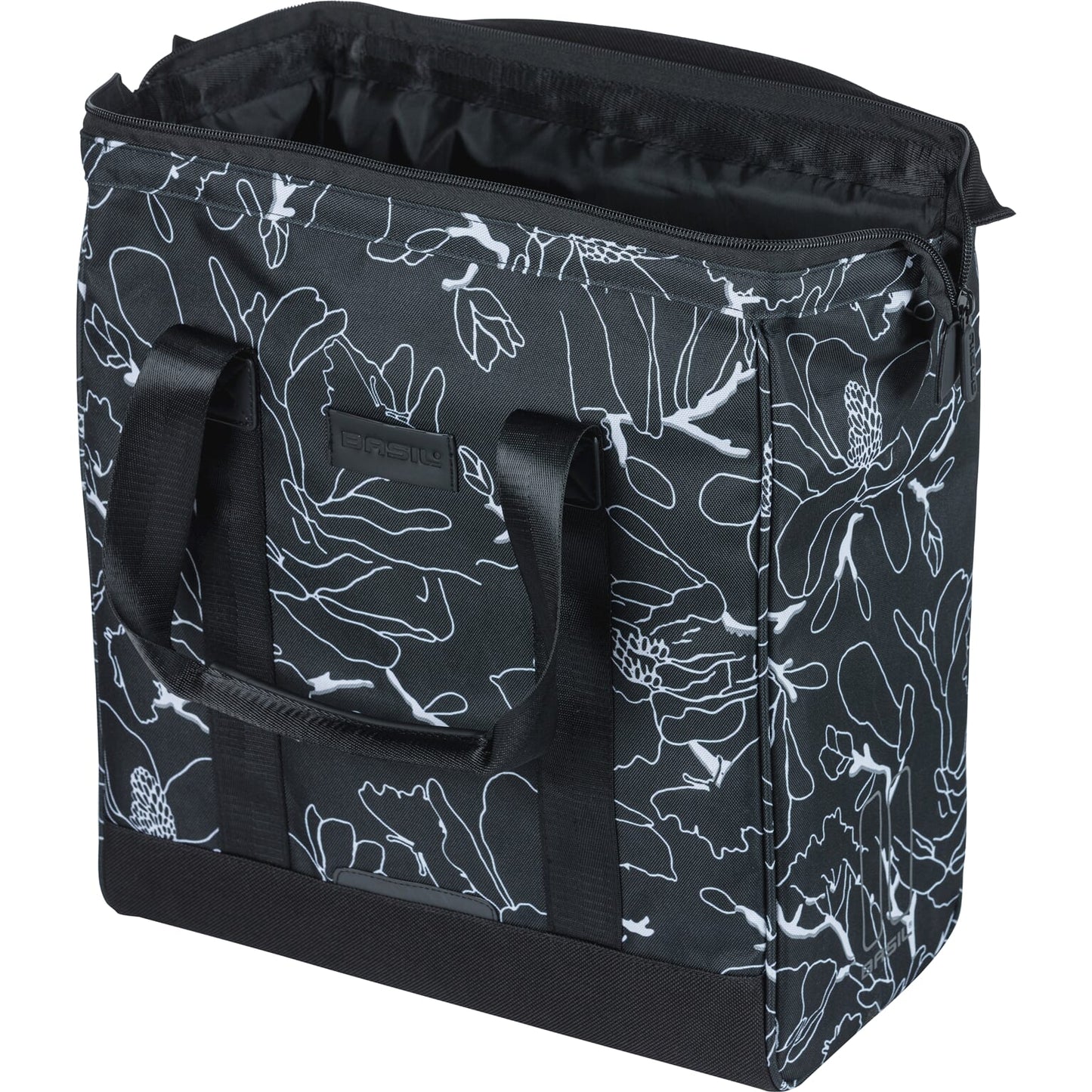 Basil Grand Flower Fietshopper - Black Water -Dispst Bag con scatola per laptop - 23L