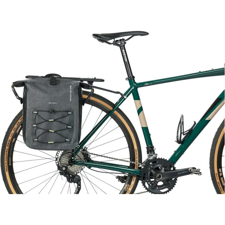 Basil Navigator Storm Fietstas M - Bolsa de bicicleta individual deportiva y funcional - impermeable - negro