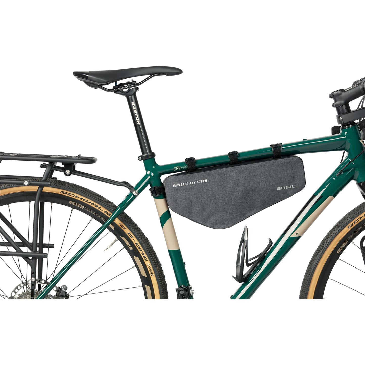 De Basil Navigator Storm frametas - waterdichte fietstas - unisex - zwart