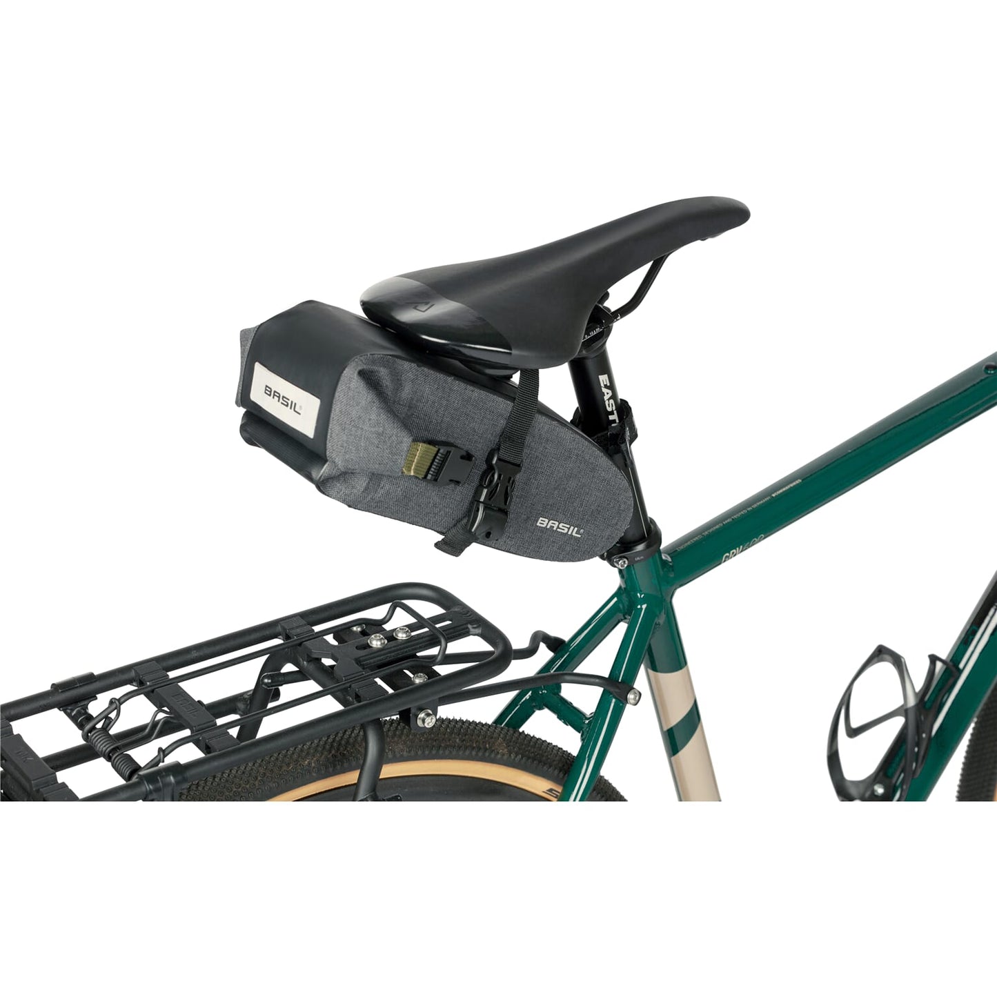 Boba de silla de montar de tormenta de navegación de Basil - bolsa de bicicleta compacta - unisex - bicicleta - negro