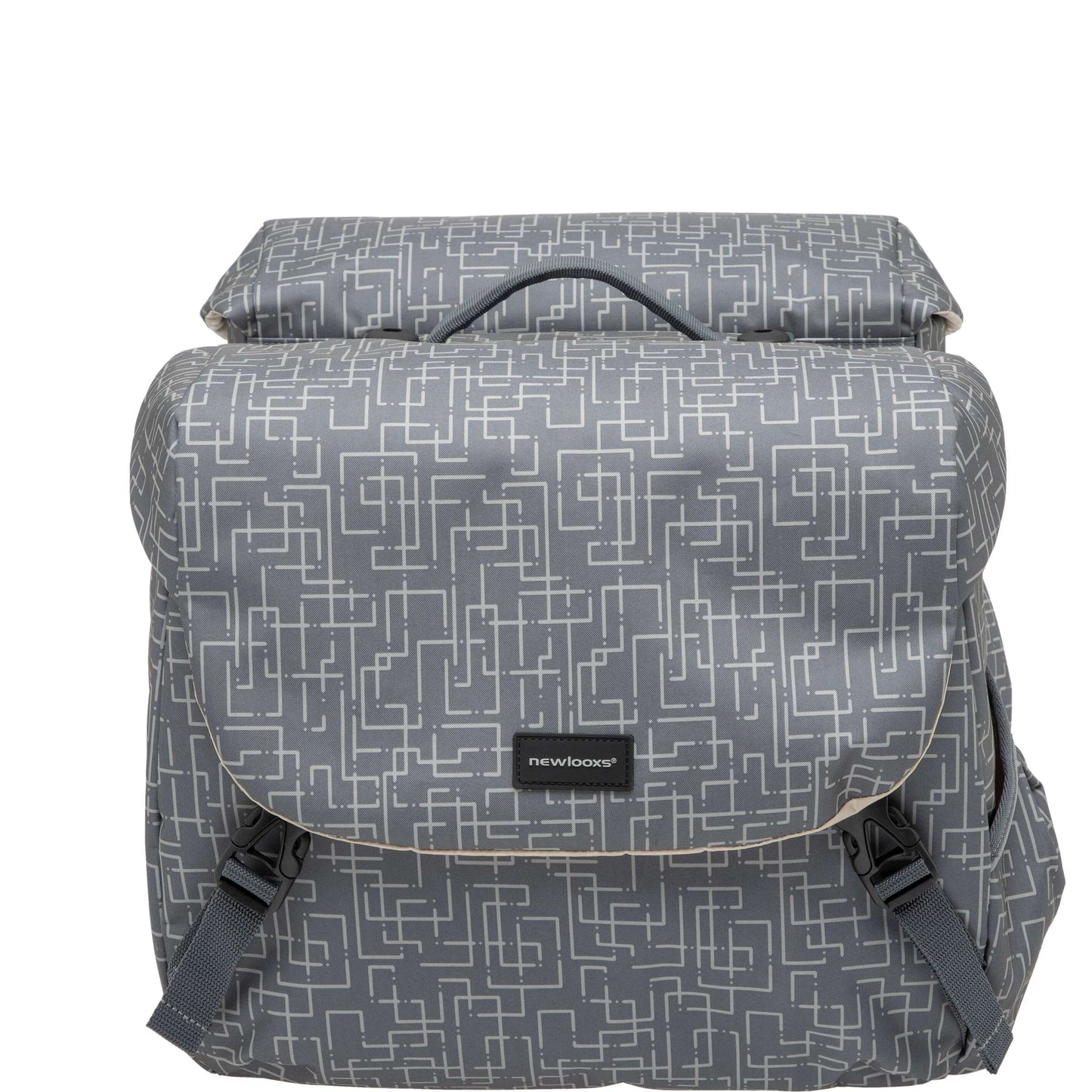 Mondi Joy Dubbele Fietstas - Racktime Snap-it - Waterafstotend Polyester - 38L - Ivy Walnut