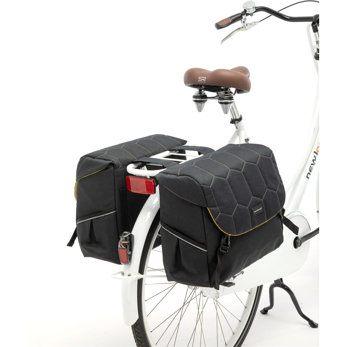 Mondi Joy Bolsa de bicicleta doble - Negro - Repelente de agua - 38L