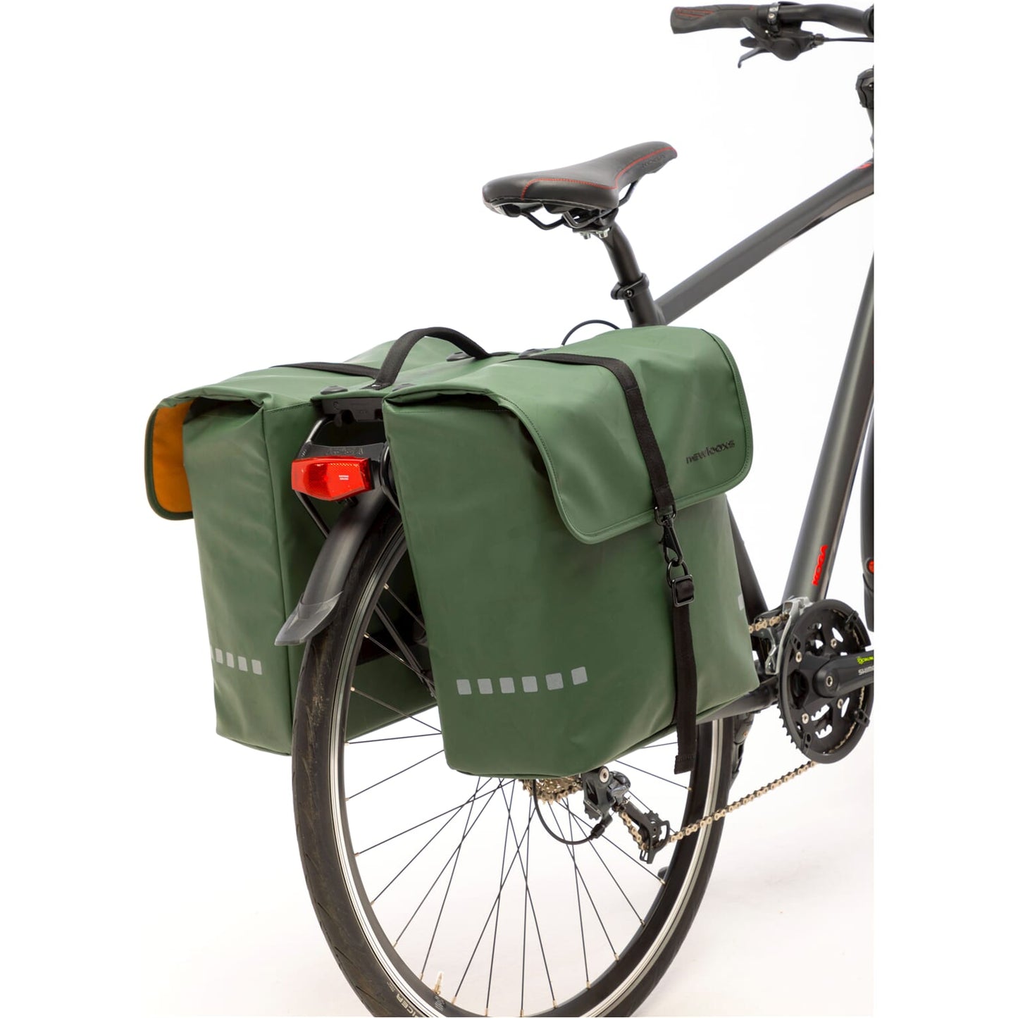 Nueva bolsa de bicicleta de doble bicicleta de Looxs - Verde - 39L