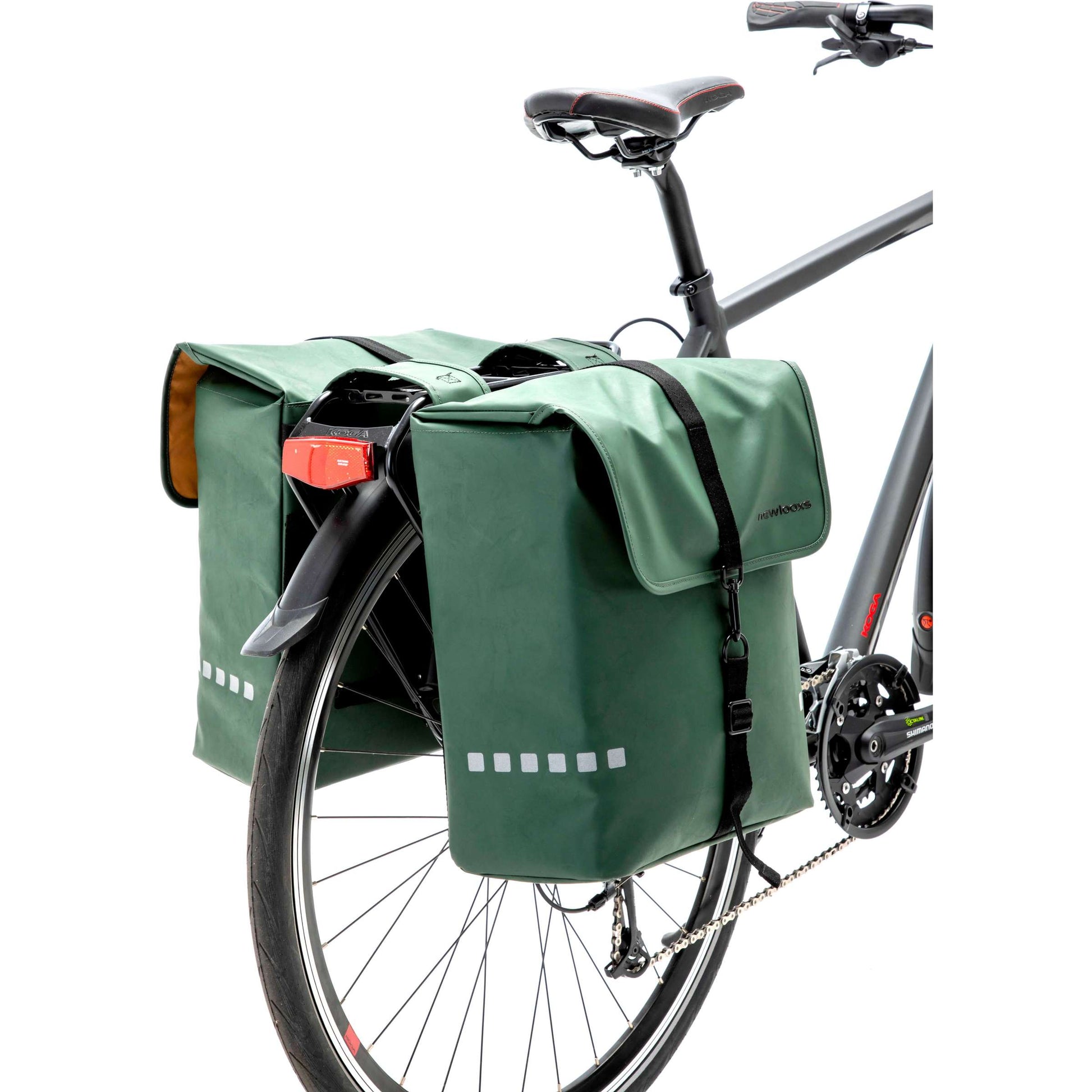 Sacca per biciclette odense - doppio zaino duro e spazioso per biciclette elettriche - verde