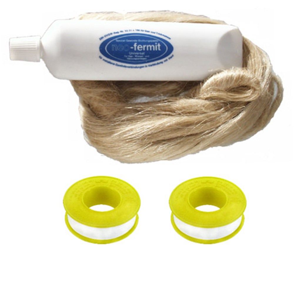Cornat dichtingset hennep+neofermit+teflon - t380501