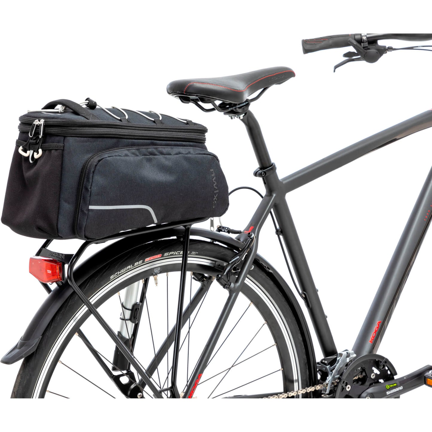 NUOVO LOOXS Sport Trunkbag RT - borsa per biciclette in poliestere nero